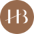 Logo Pastille de Hébert + Brixi de couleur cuivre